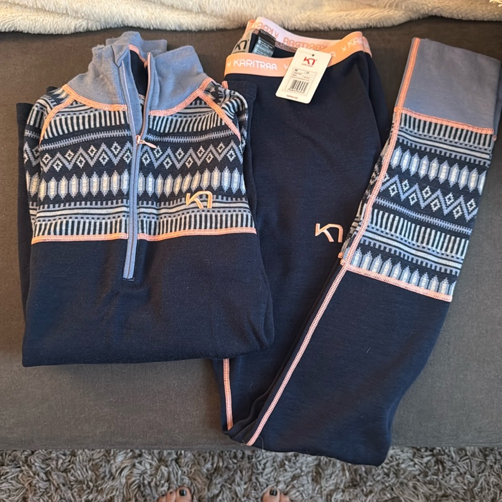 NEW Keri Traa Base Layer Set 100% wool